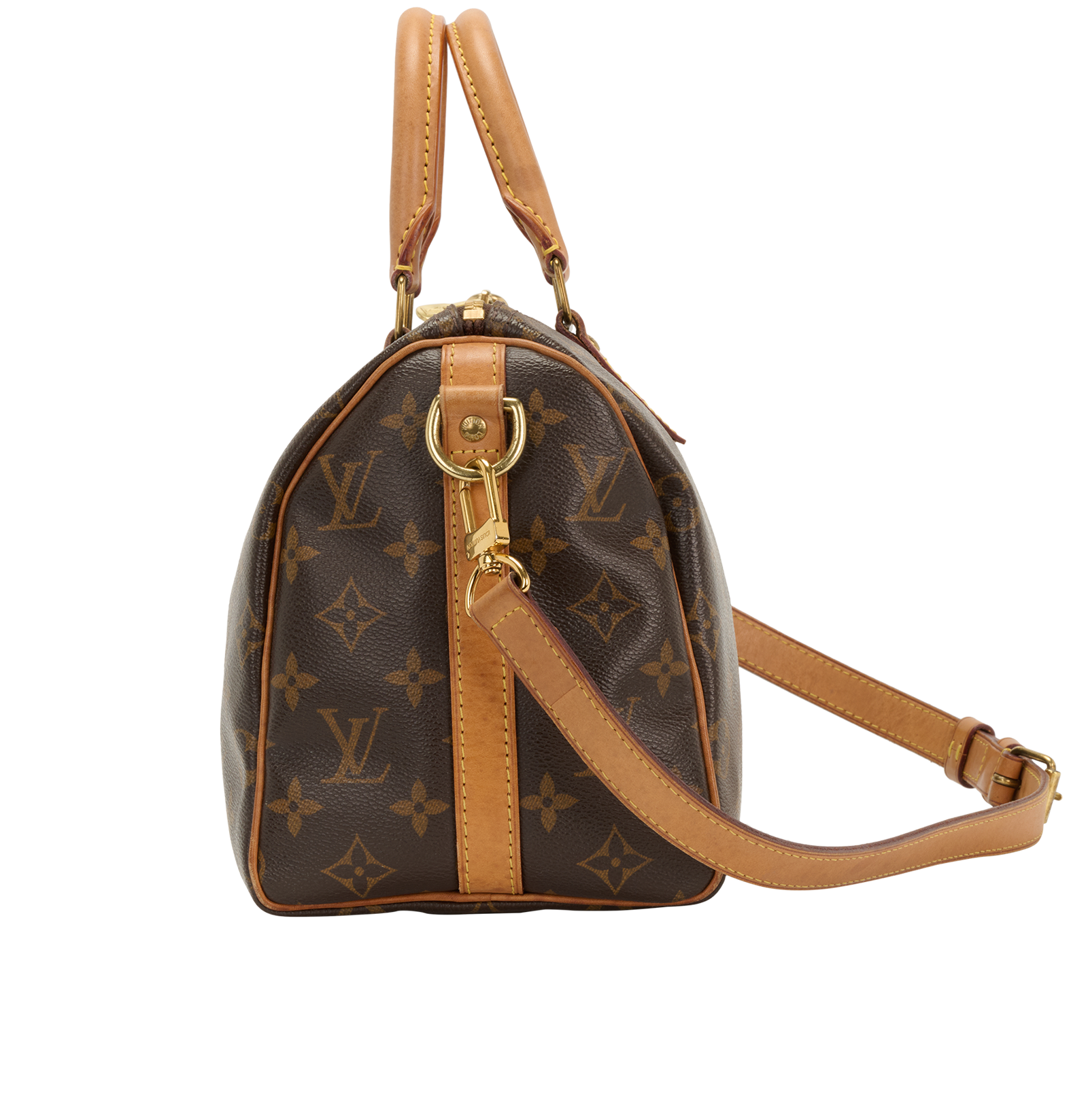 Speedy Bandouliere 25, &pound;995, Handbags, Brown, Canvas, Bottom view